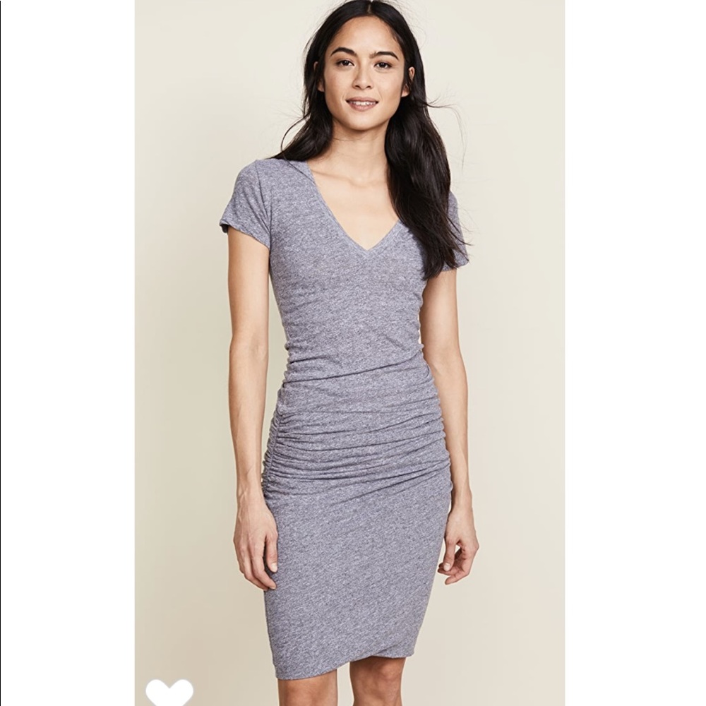 Monrow Short Sleeve Shirred Dress